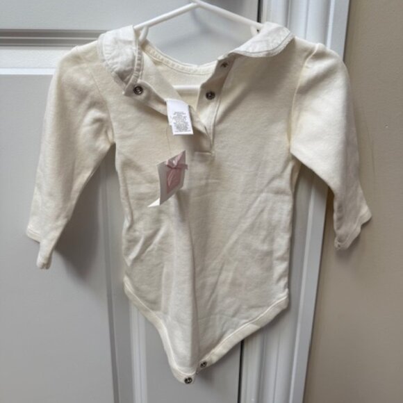Janie and Jack White Onesie with Decorative Collar (size 6-12 months) - Picture 2 of 2